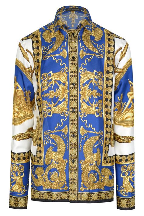 red and blue versace shirt|authentic Versace shirts.